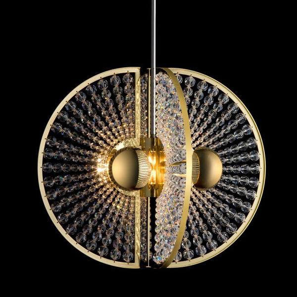 Brilliant 4 Light Modern Brass Chandelier - Lobmeyr