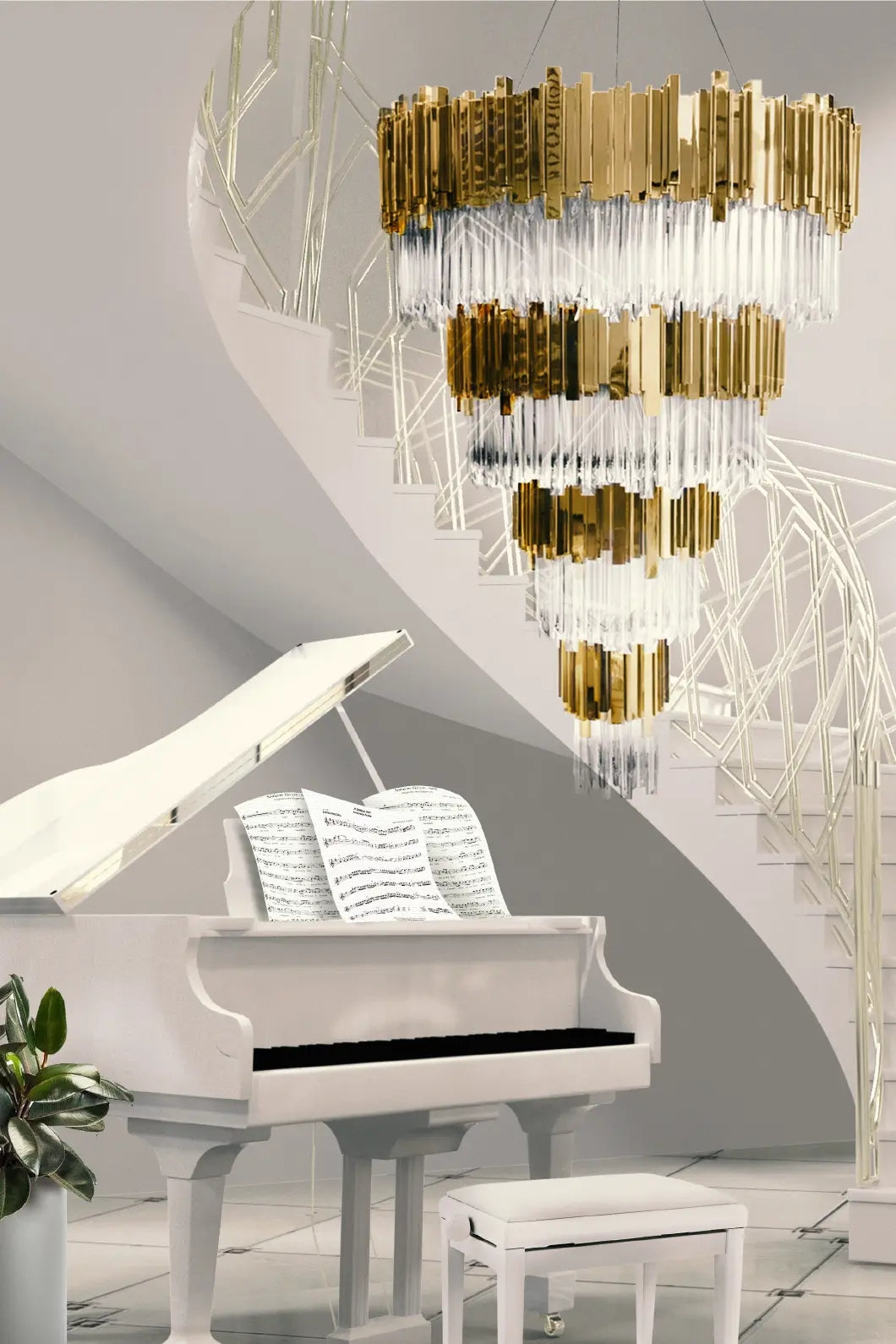  Evan 75 Light Crystal Modern Chandelier