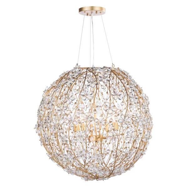 Charaty 8 Lights Spherical Chandelier 30"D