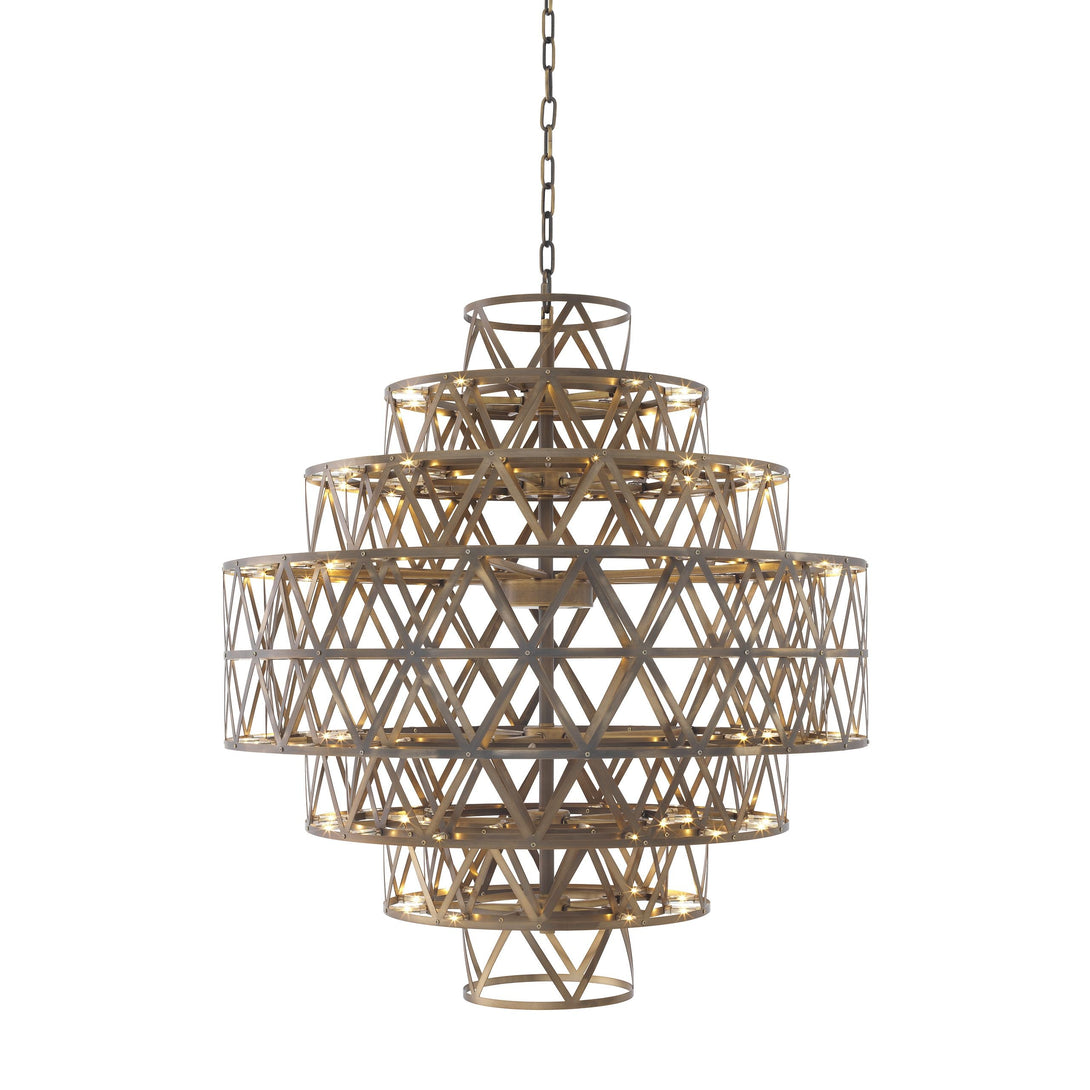 Clinton Modern Glass Chandelier 