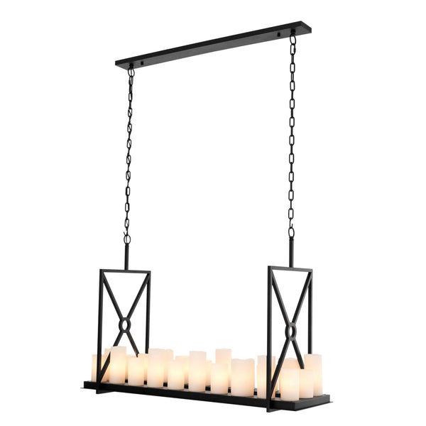 Commodore Modern Chandelier - [Black/Brass]