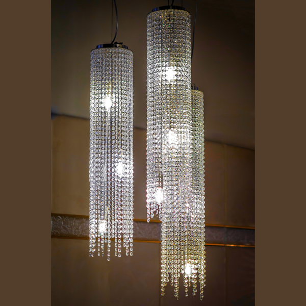 Crystal Column Pendant Light - Luchiante.