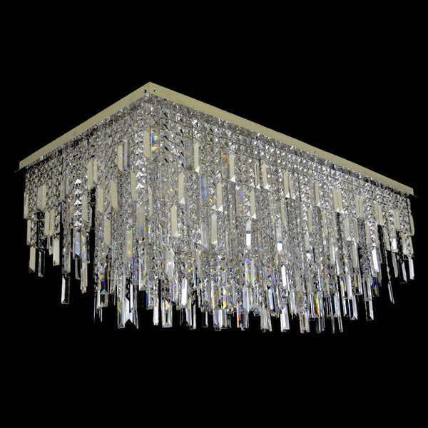 Crystal Rain 16 Light Modern Glass Chandelier - Wranovsky