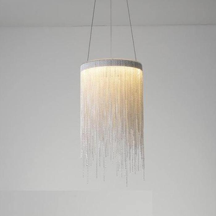 Daph Aluminum Chain Tassel Pendant Light