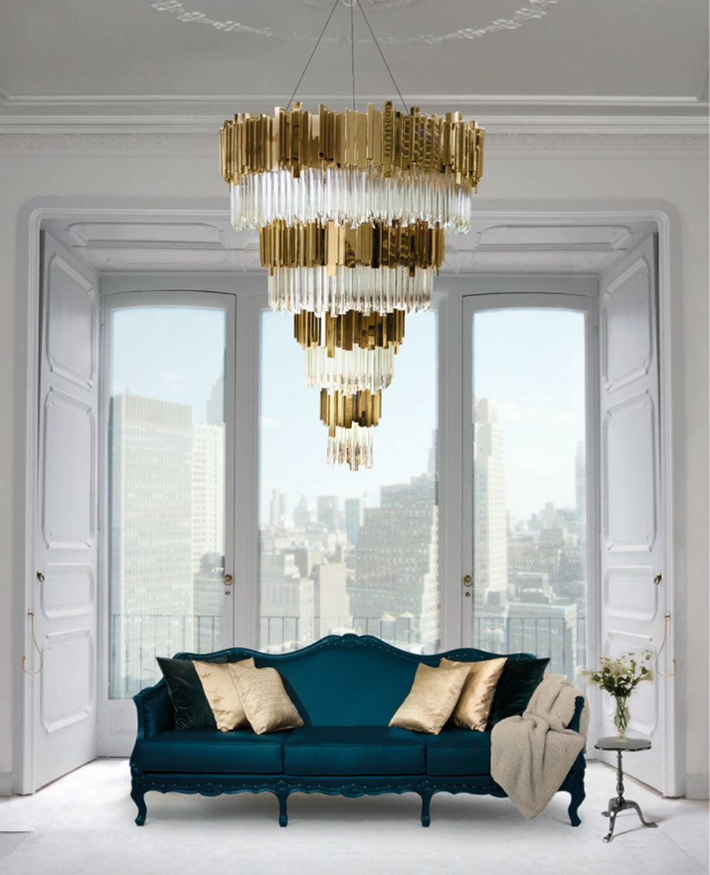  Evan 75 Light Crystal Modern Chandelier