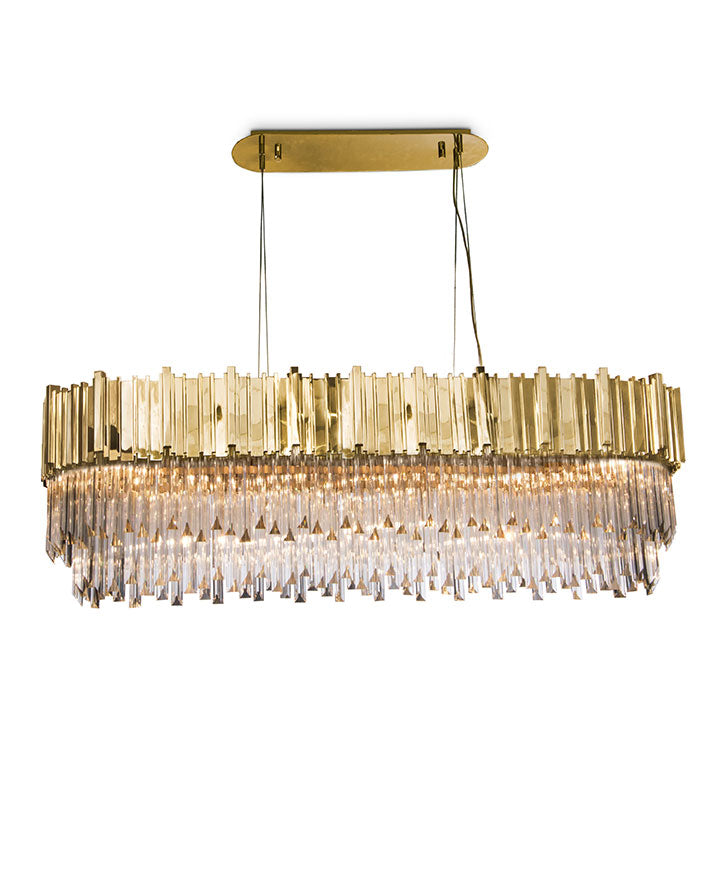 Evan Snooker 16-Light Crystal Modern Chandelier