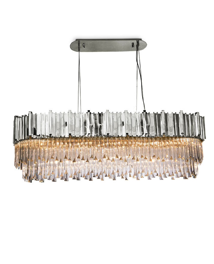 Evan Snooker 16-Light Crystal Modern Chandelier