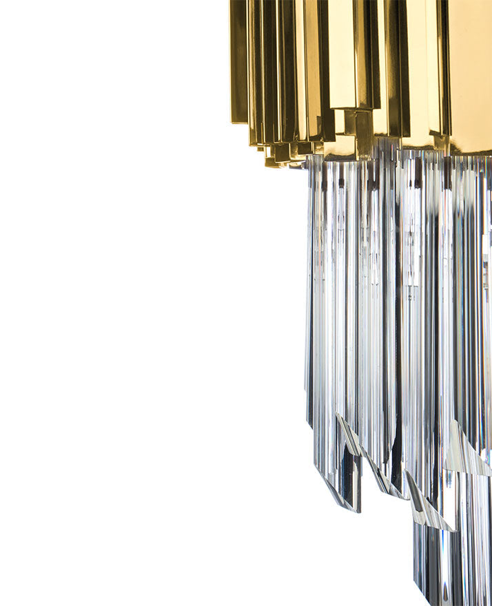 Evan Snooker 16-Light Crystal Modern Chandelier