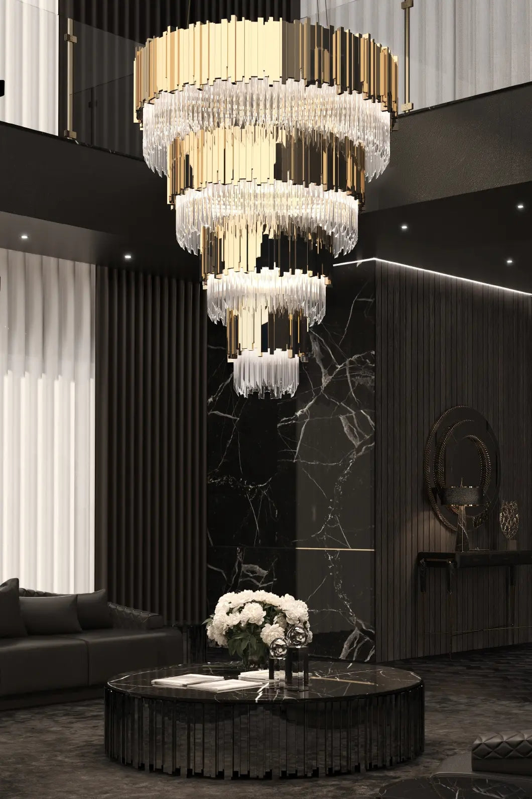  Evan 75 Light Crystal Modern Chandelier