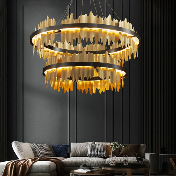 Glor Two-Tier Ring Chandelier