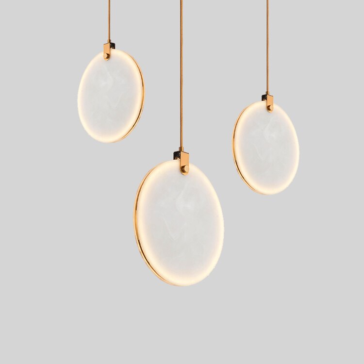 Moonshade Natural Marble Pendant Light