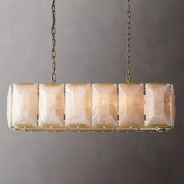 Paula Calcite Rectangle Chandelier