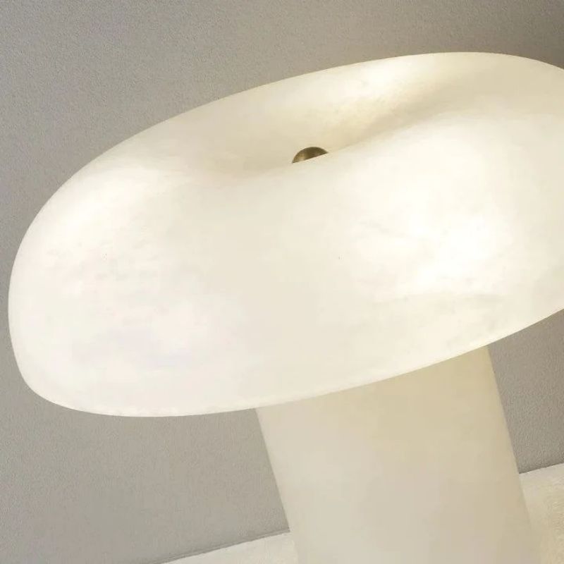 Alabaster Mushroom Shape Table Lamp