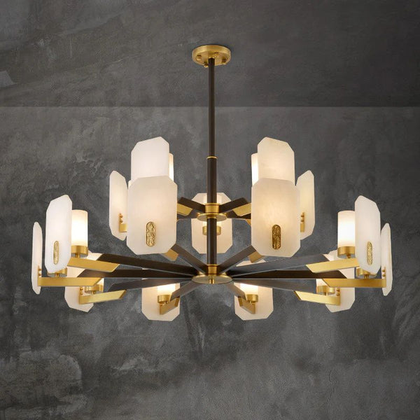 Janina Alabaster Round chandelier