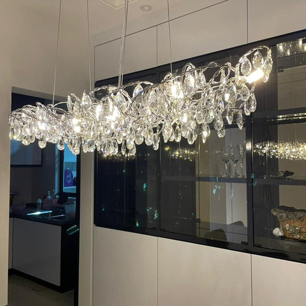 Krist Modern Crystal Linear Chandelier