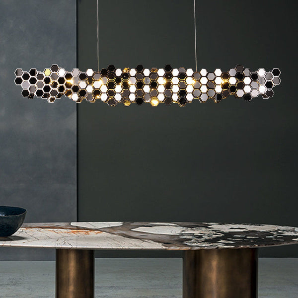 Lina Stainless Steel Dining Chandelier