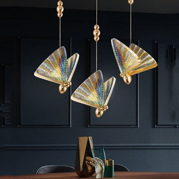 Creative Butterfly Colorful Pendant Light