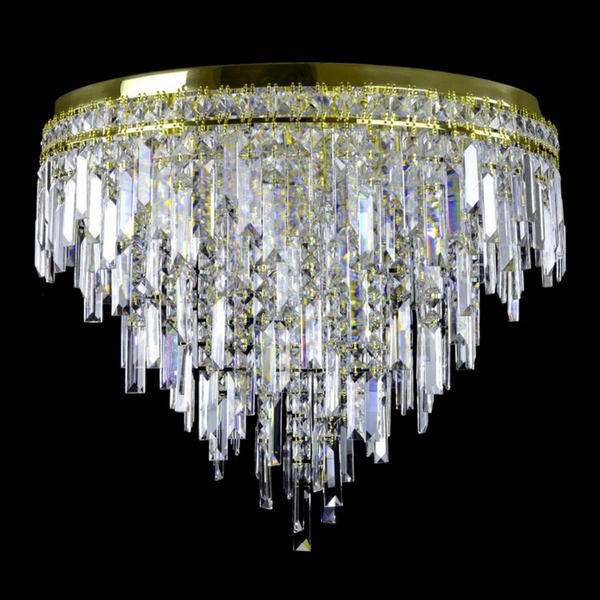 Napoli 16 Modern Crystal Glass Chandelier (Alpha Gold/Silver) - Wranovsky