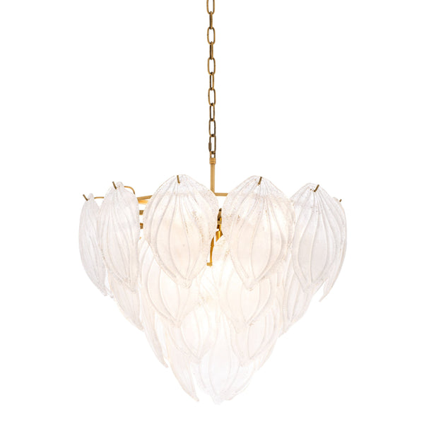 Novida Modern Glass Chandelier - [Brass]