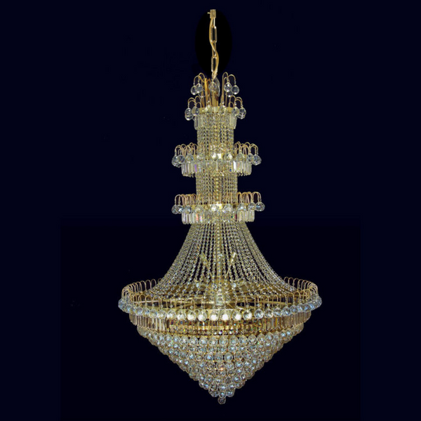 Orion 34 Crystal Glass Chandelier - Wranovsky