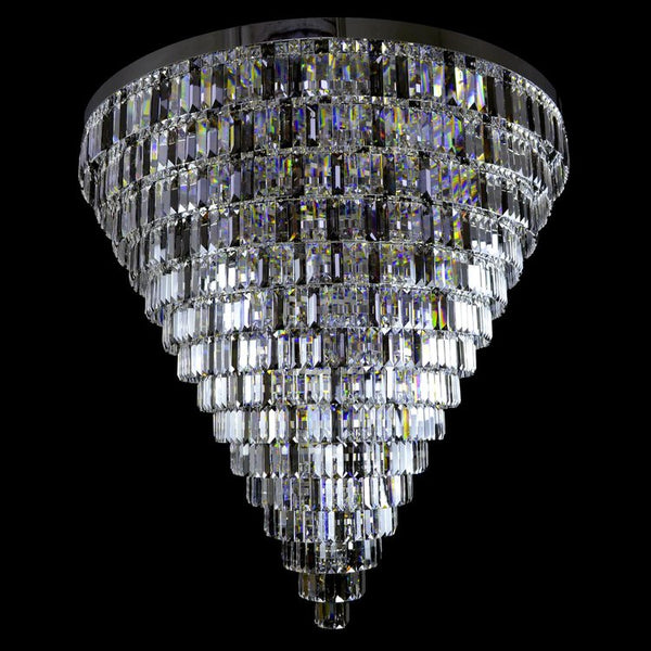 Porto XL 16 Modern Chandelier (Silver) - Wranovsky