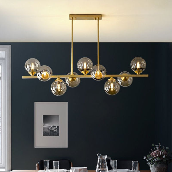 Evale Ball Gold Chandelier