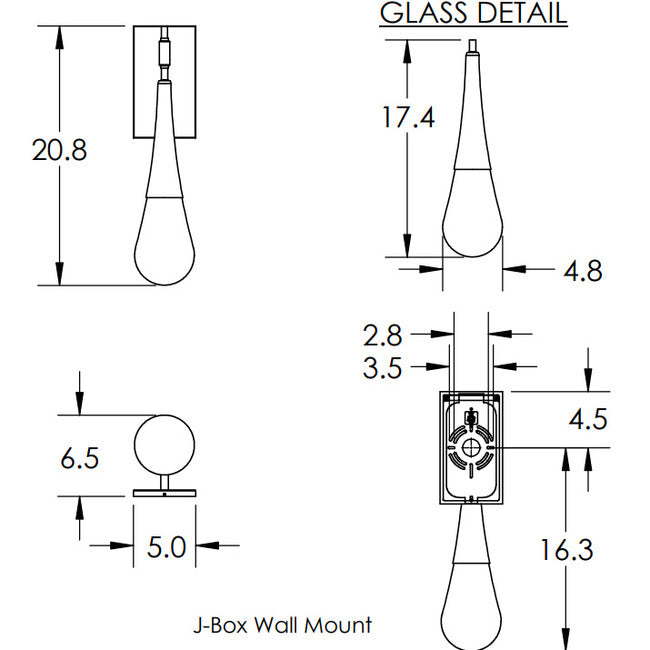 Raindrop Wall Sconce