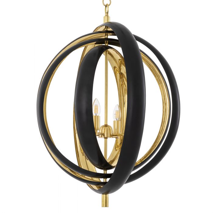 Riley Modern Chandelier - [Gunmetal & Brass]