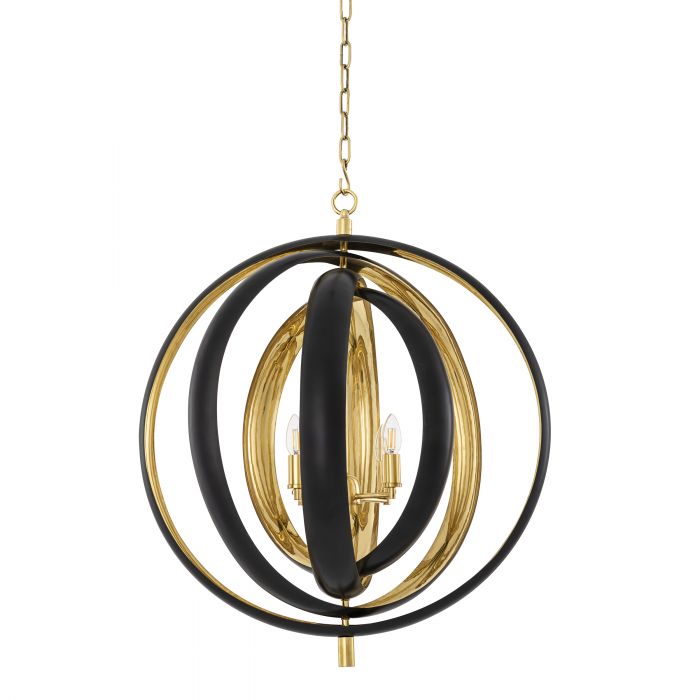 Riley Modern Chandelier - [Gunmetal & Brass]