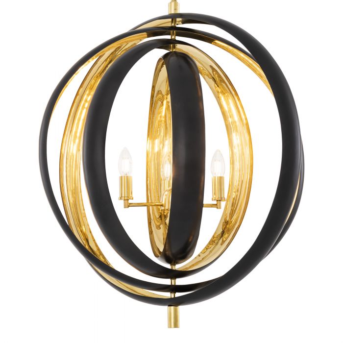 Riley Modern Chandelier - [Gunmetal & Brass]