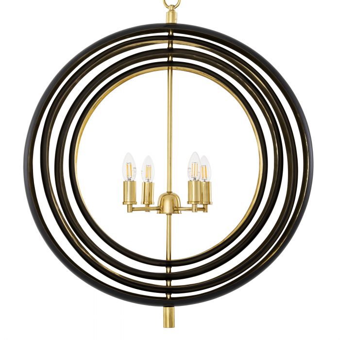 Riley Modern Chandelier - [Gunmetal & Brass]