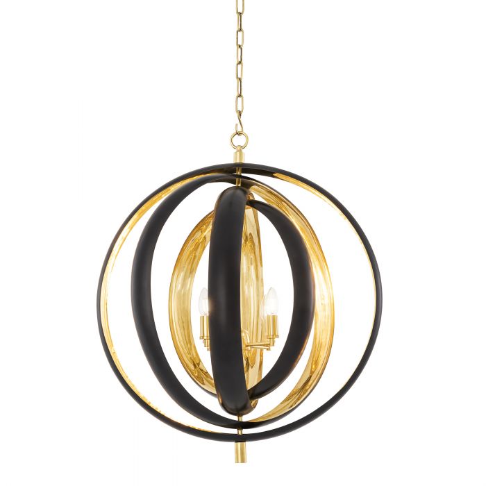 Riley Modern Chandelier - [Gunmetal & Brass]