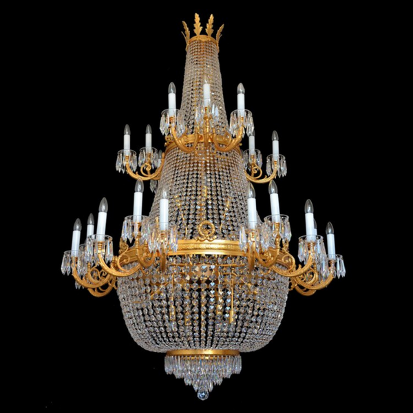 Royalty 37 Crystal Glass Chandelier - Wranovsky