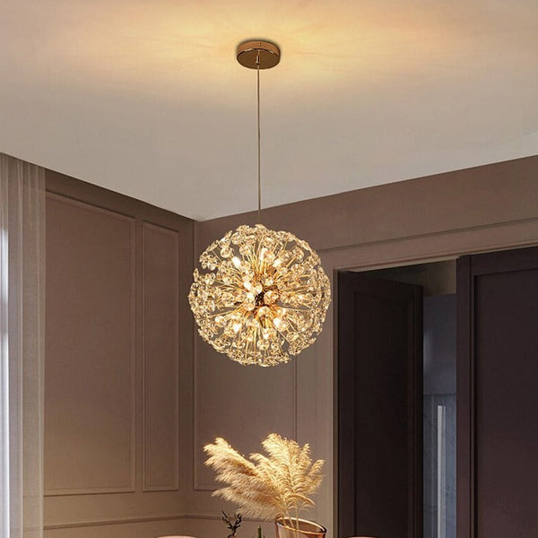 Lian Crystal Dandelion Round Chandelier