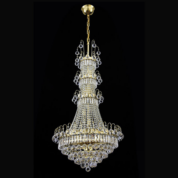 Orion 9 Crystal Glass Chandelier - Wranovsky