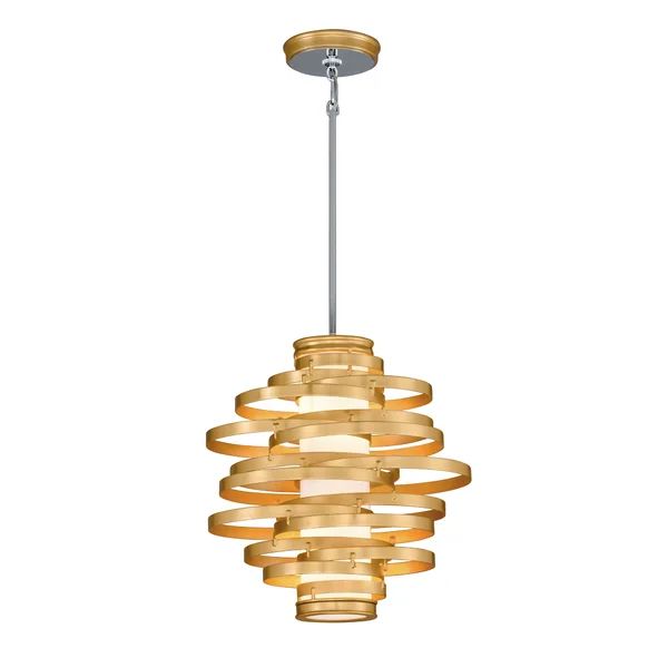 Smith Pendant Chandelier 2 Lights Gold