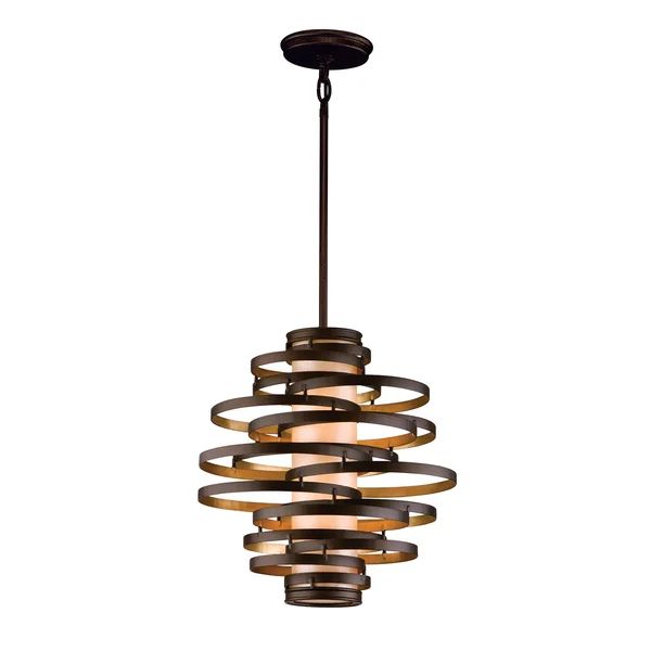 Smith Pendant Chandelier 2 Lights Black