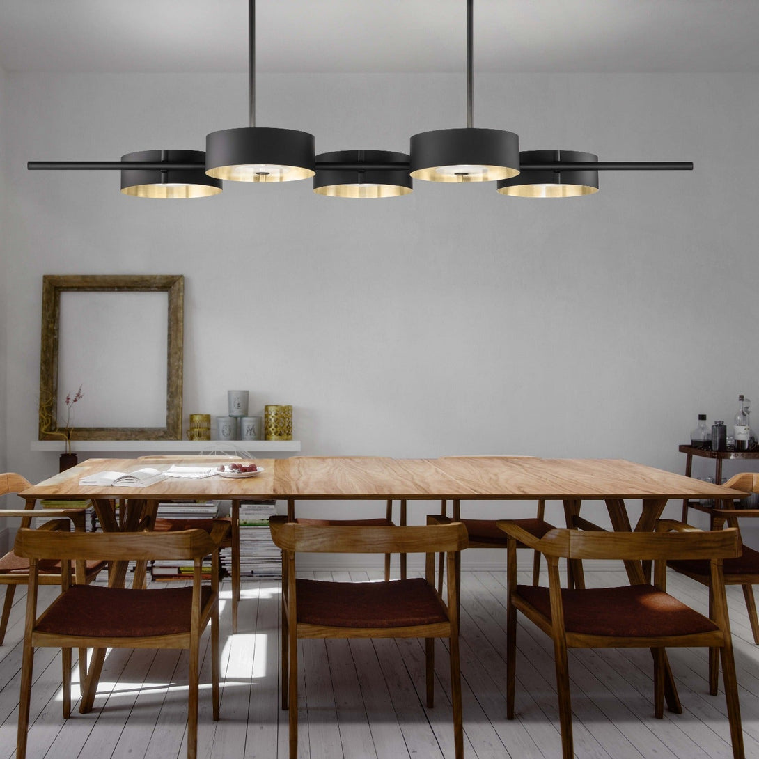 Locky  BIL5 | 5-Light Modern Chandelier - Masiero