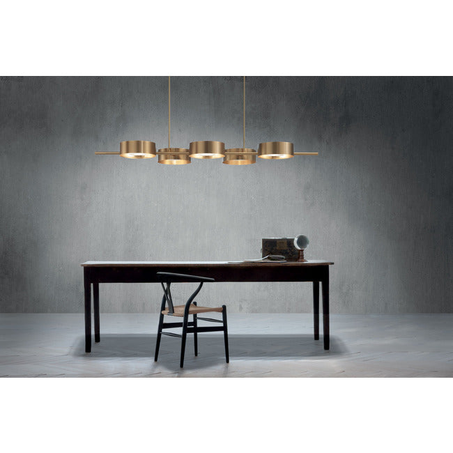 Locky  BIL5 | 5-Light Modern Chandelier - Masiero