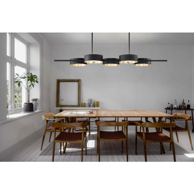 Locky  BIL5 | 5-Light Modern Chandelier - Masiero