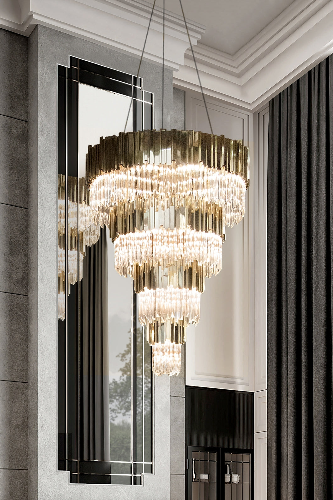  Evan 75 Light Crystal Modern Chandelier