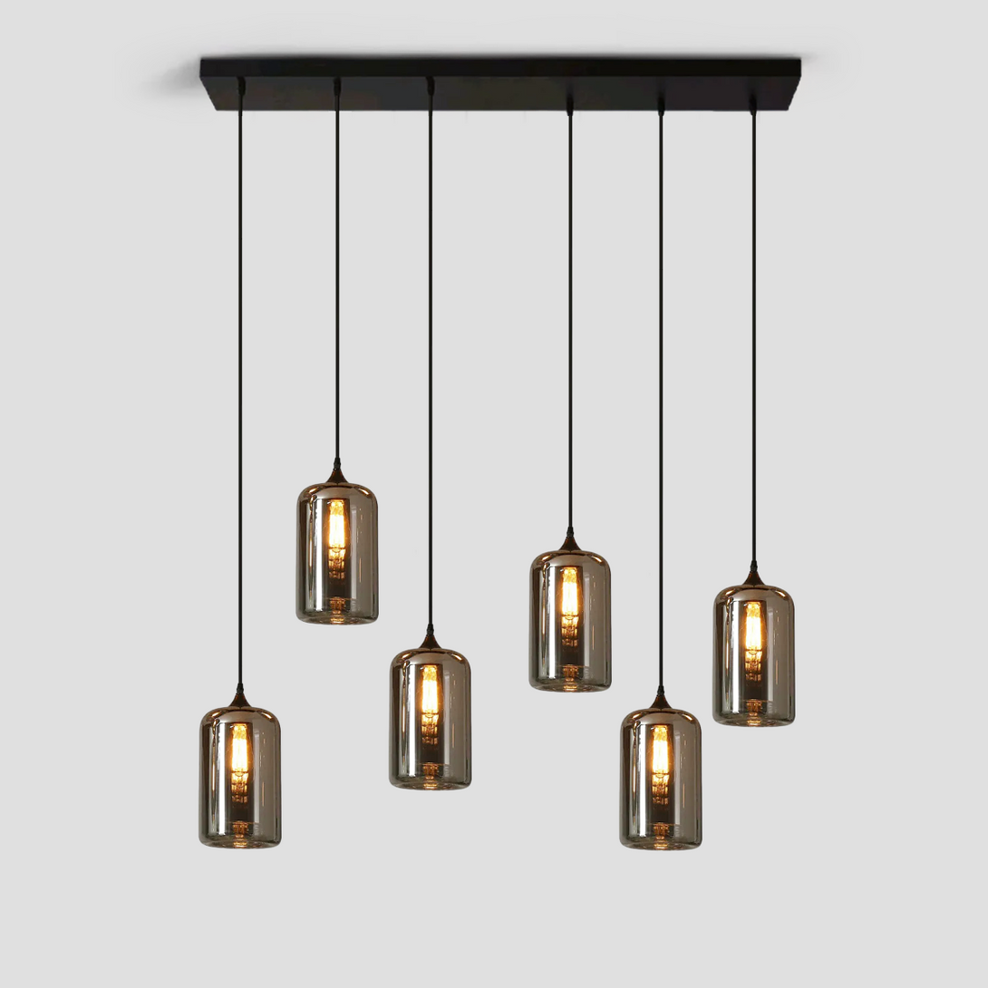 Nola Rectangular Multi-headed Glass Chandelier for Models Coffee, Dining Bar/Table Scandinavian 