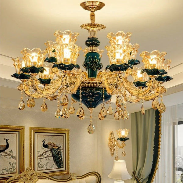 Blanche Chandelier - Green