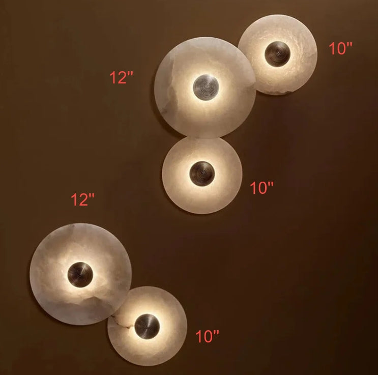 Moonshade Natural Marble Sconce