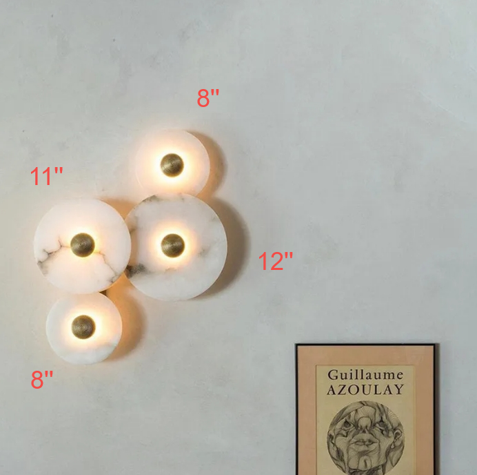 Moonshade Natural Marble Sconce