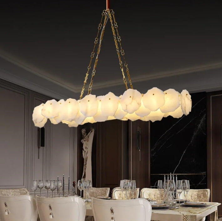 Marble Modern Snowflake Chandelier Customized 60''