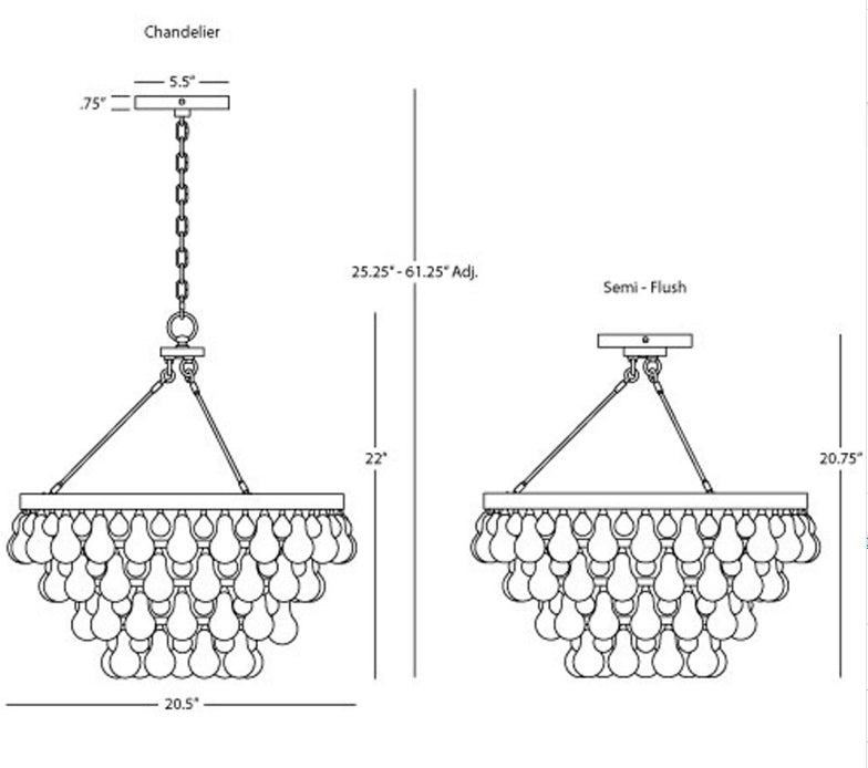 Boris Teardrop Crystal Chandelier