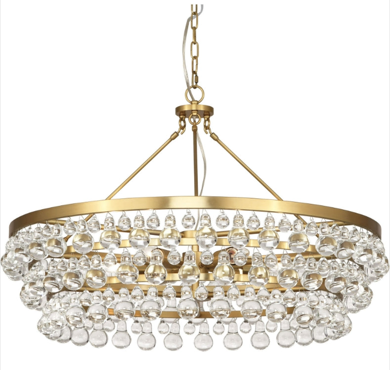 Boris Teardrop Crystal Chandelier 65"L 