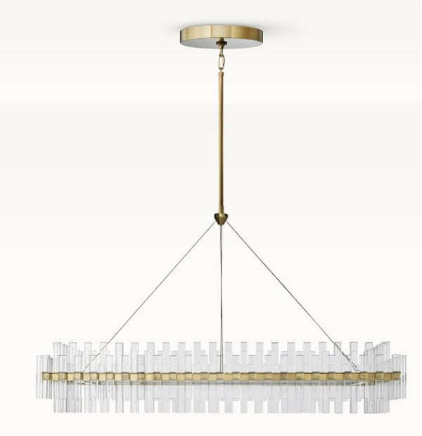 Pamela Linear LED Crystal Chandelier