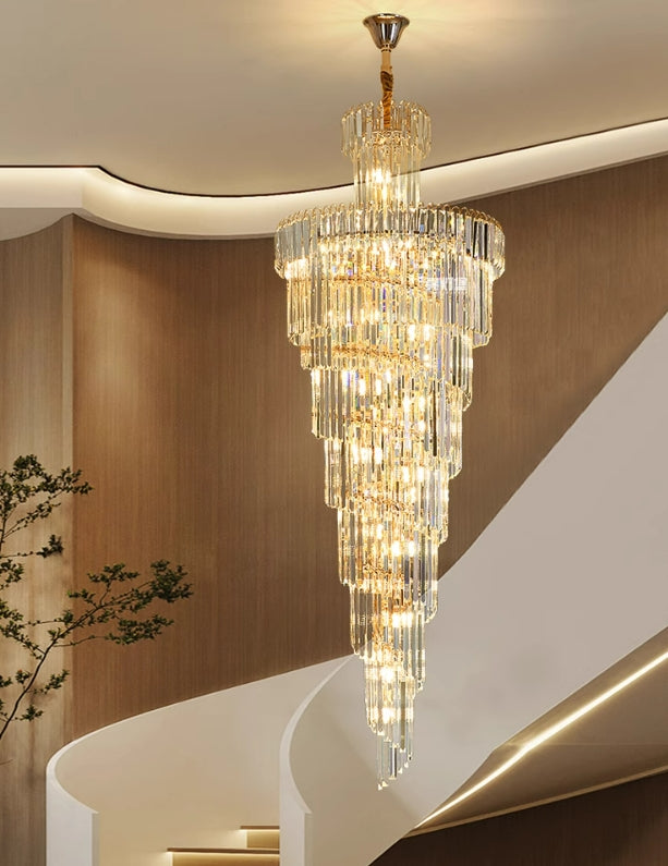 Adrinus Multiple-Tier Crystal Chandelier